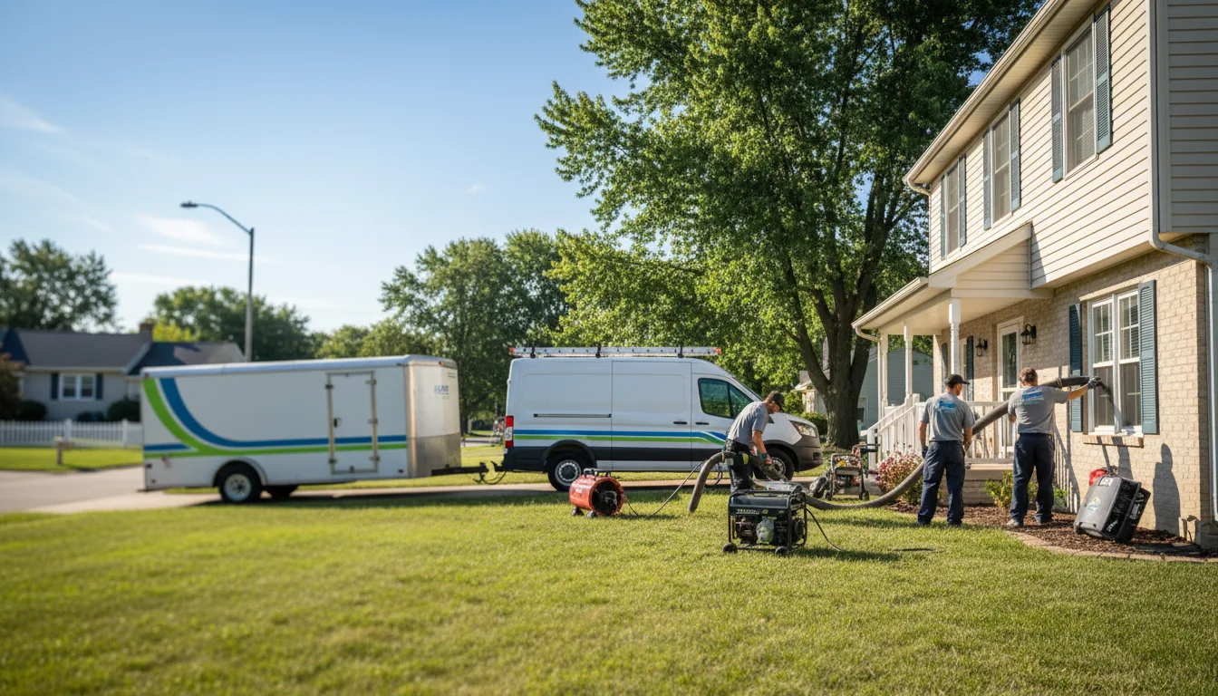 Flooded Basement Restoration And Cleanup With Repair in East Dubuque, IL near me